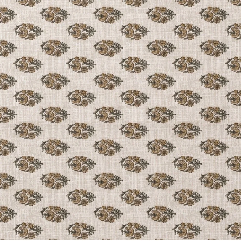 Threshold - Floral Stamp Wheat Wallpaper